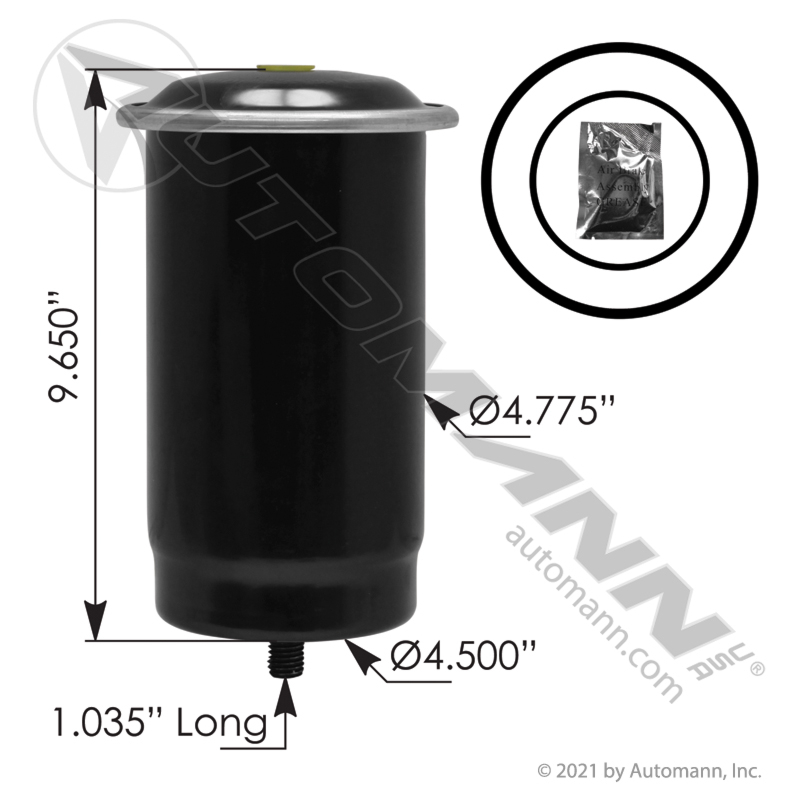 170.107796 | Replacement Desiccant Cartridge for AD9 Type Air Dryer