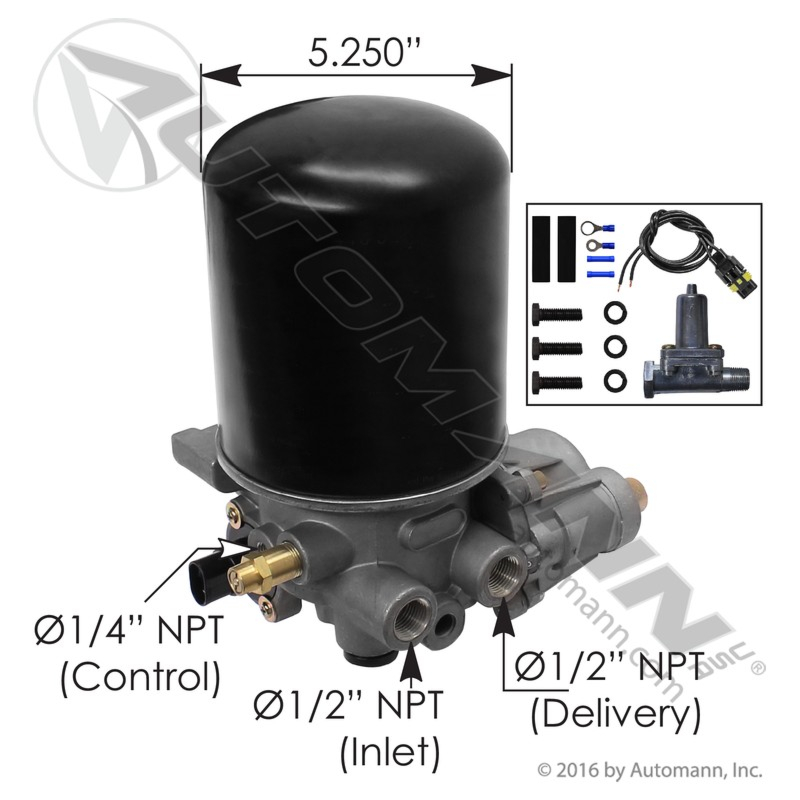 170.955205 | Complete SS1200 Type Air Dryer Assembly