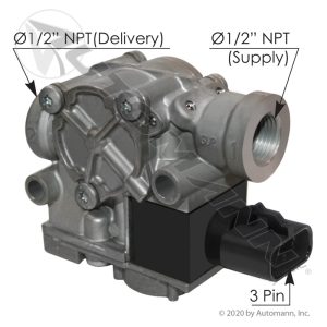 Bendix Type M32QR ABS Modulator Valve, Packard Type Connector