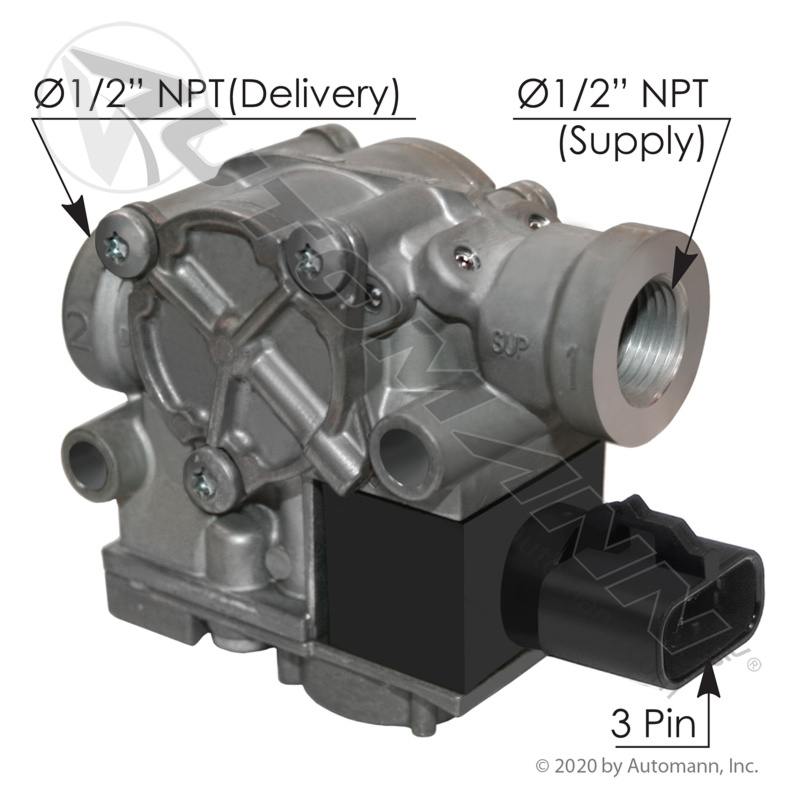 Bendix Type M32QR ABS Modulator Valve, Packard Type Connector