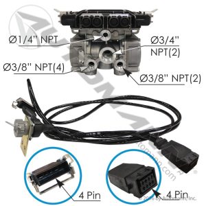 170.95532 | WABCO Easy-Stop ABS ECU/Valve Kit 2S/2M, 4S/2M Trailer