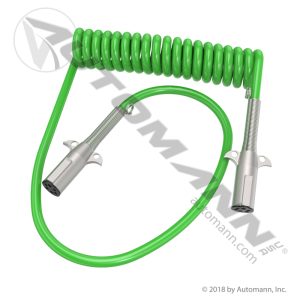 179.3011.15-48 | 7-Way Coiled ABS Electrical Cord