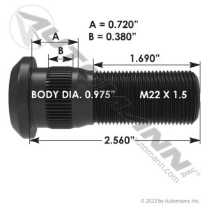 13-1573 | Metric Wheel Lug Stud
