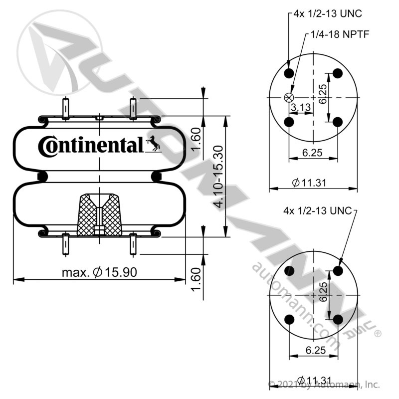 2B14-469 | Double Convolute Air Spring