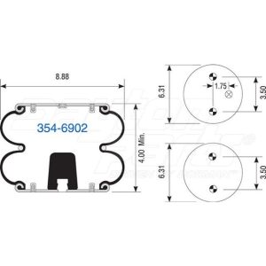 2B9-239 | Double Convolute Air Spring