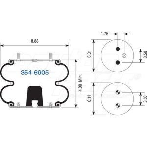 2B9-206 | Double Convolute Air Spring
