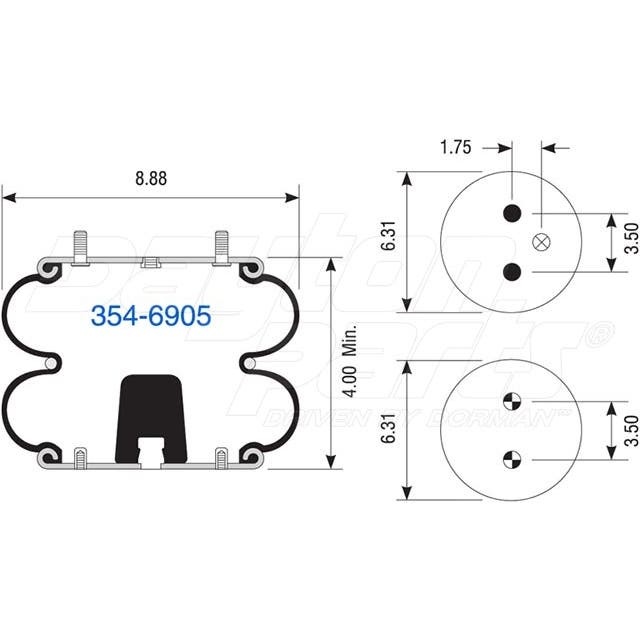 2B9-206 | Double Convolute Air Spring