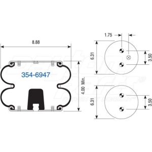 2B9-255 | Double Convolute Air Spring