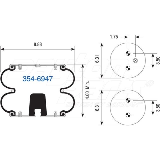 2B9-255 | Double Convolute Air Spring