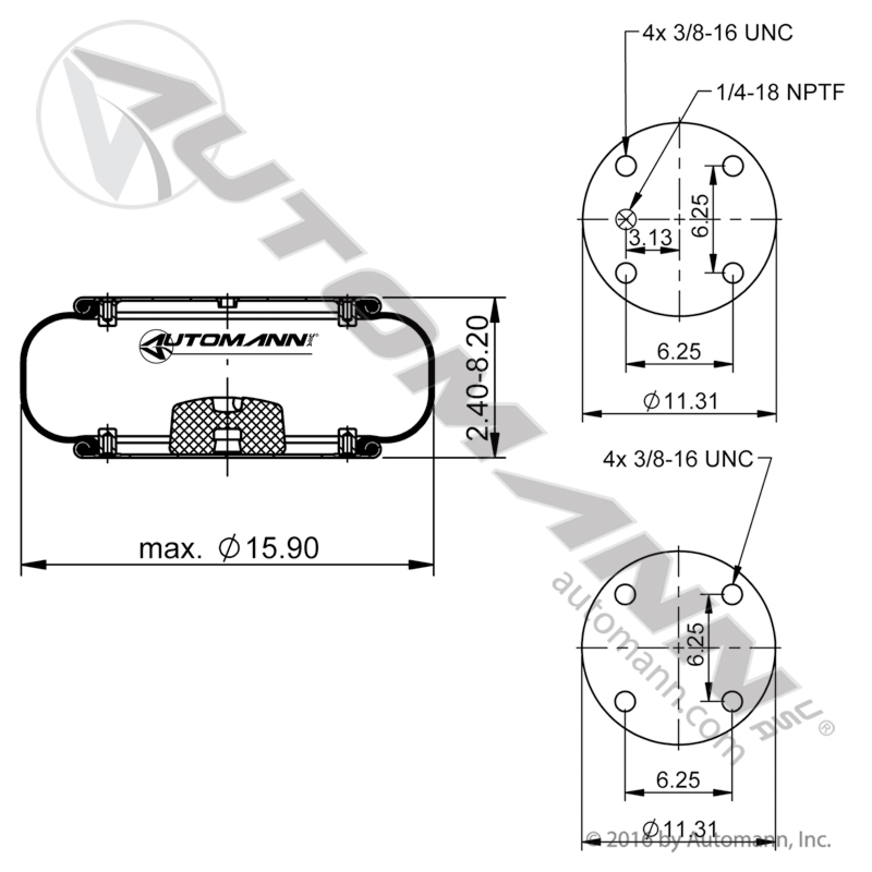 354-7104 | Single Convolute Air Spring