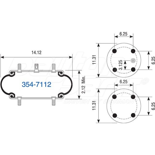 354-7112 | Single Convolute Air Spring