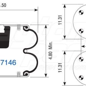 2B14-355 | Double Convolute Air Spring