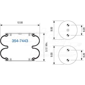 2B12-305 | Double Convolute Air Spring