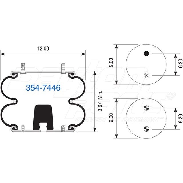 2B12-402 | Double Convolute Air Spring