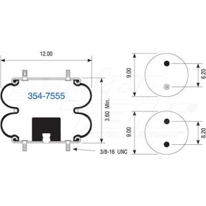2B12-440 | Double Convolute Air Spring