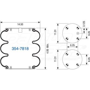354-7808 | Triple Convolute Air Spring