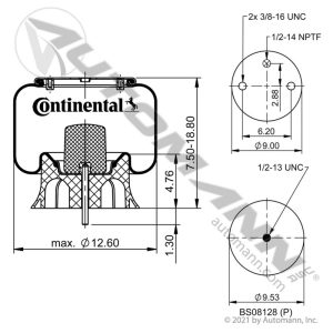 566.CT64274 - Continental Air Spring Rolling Lobe
