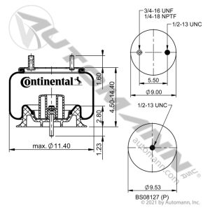 566.CT64367 - Continental Air Spring Rolling Lobe