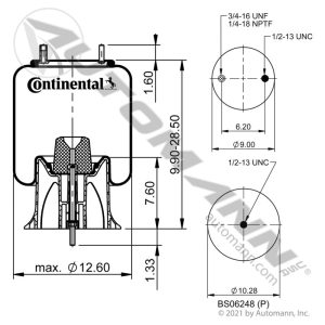 566.CT64383 - Continental Air Spring Rolling Lobe