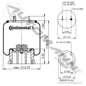 566.CT64391 - Continental Air Spring Rolling Lobe