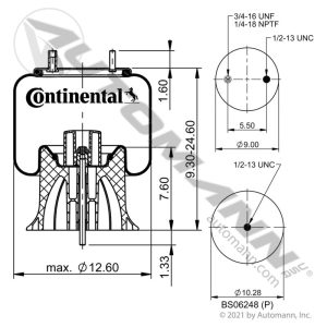 566.CT64399 - Continental Air Spring Rolling Lobe