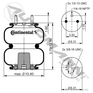 2B9-253 | Double Convolute Air Spring