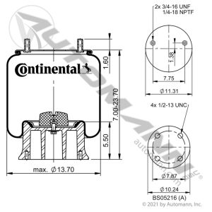566.CT67547 - Continental Air Spring Rolling Lobe