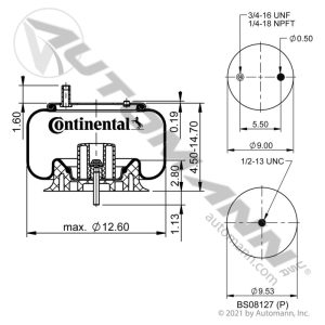 566.CT68009 - Continental Air Spring Rolling Lobe