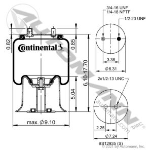 566.CT68123 - Continental Air Spring Rolling Lobe