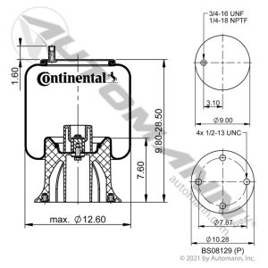566.CT69654 - Continental Air Spring Rolling Lobe