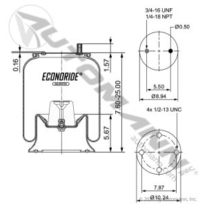 566.ER0783S - Econoride Air Spring Rolling Lobe
