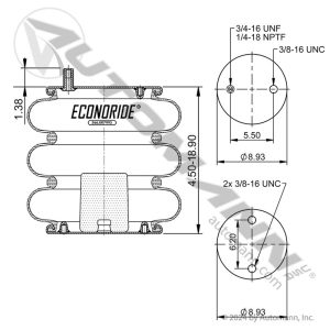 3B12-315 | Triple Convolute Air Spring