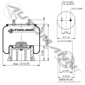 AB1D28G-9164 - Air Spring Rolling Lobe