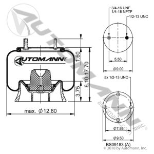 AB1DK23I-9070 - Air Spring Rolling Lobe