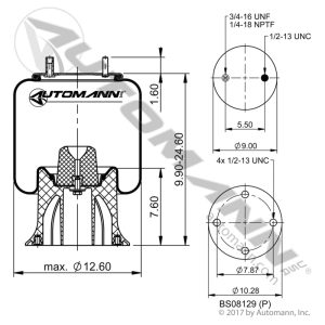 AB1DK23L-9240 - Air Spring Rolling Lobe