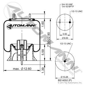 AB1DK23P-9923 - Air Spring Rolling Lobe
