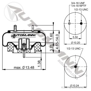 AB1DK25D-8729 - Air Spring Rolling Lobe