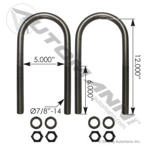 AUBK8165-12 - U Bolt Kit 7/8-14in X 5in X 12in